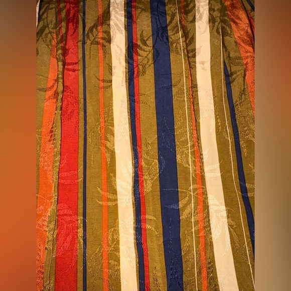 Mango Multicolor Fall Striped Button Down Shirt Size US 2 - Picture 8 of 9